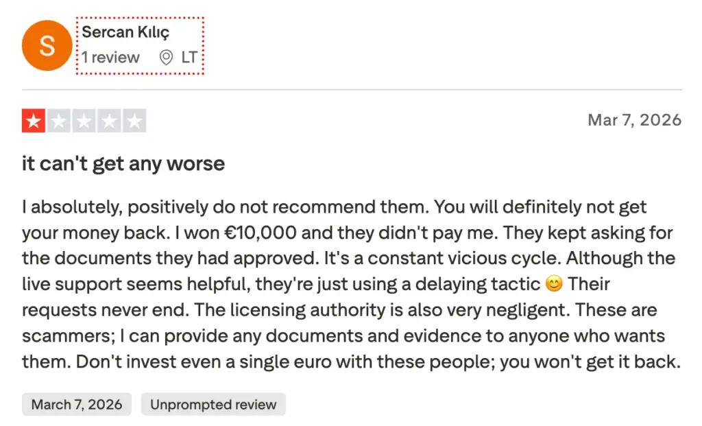 nv casino scam trustpilot